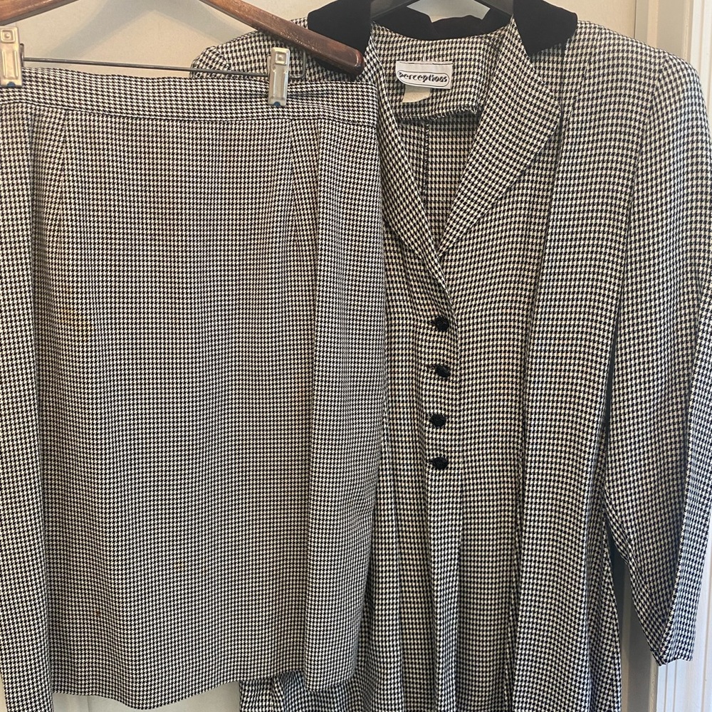 2 piece skirt suit pencil skirt knee length